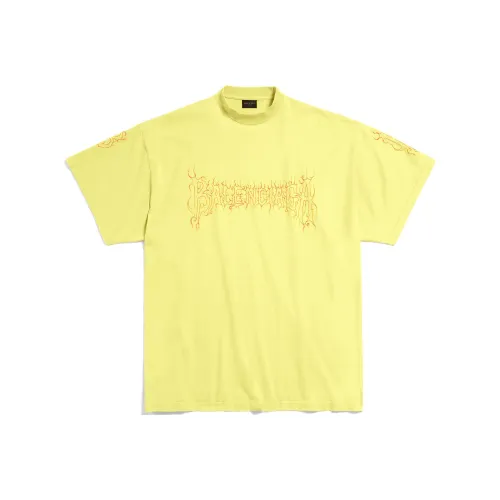 Balenciaga T-Shirt Женская Желтая Регулярная Фит