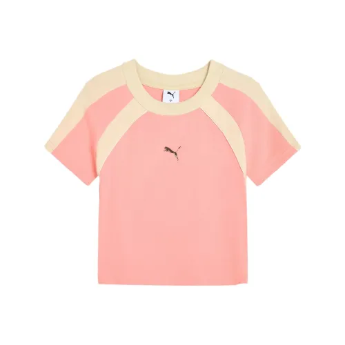 Puma Dare TO Рукав реглан T Рубашка Женские Персиково-розовый 18