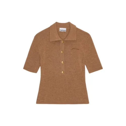 GANNI SS24 Свитер Женские Nomadic Желтый