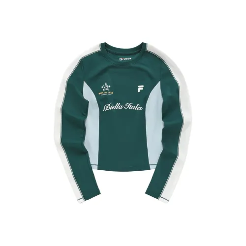 FILA FUSION UNIFORM T-Рубашка Женская Valley Темно-Зеленая