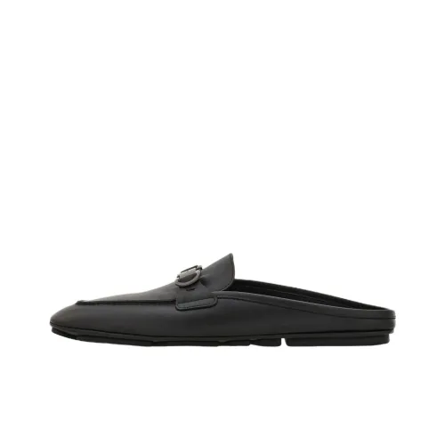 Ferragamo Gancini Домашние тапочки Мужские Черные