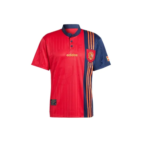 Adidas SPAIN 1996 Домашний Джерси Футбол Джерси Мужской Темно-красный