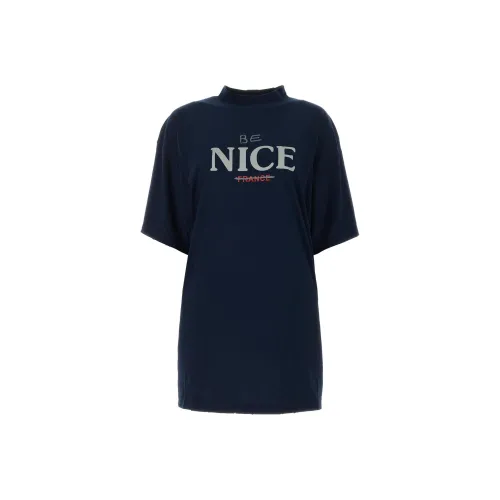 Balenciaga T-Shirt Regular Fit Women's Blue