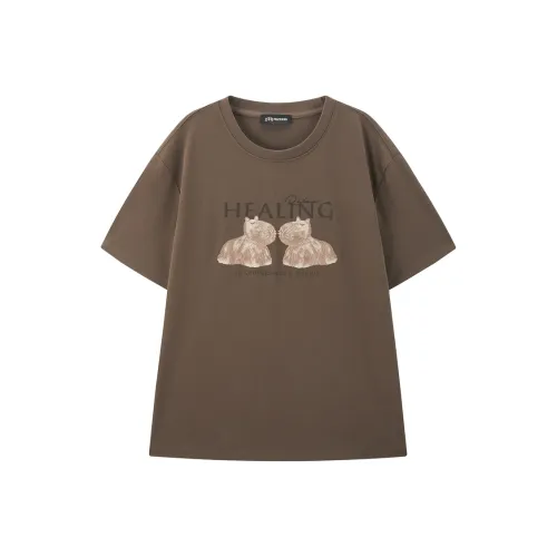 PEACEBIRD T-Shirt Унисекс Muddy Brown