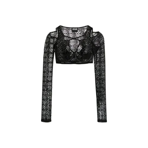 VERSACE JEANS COUTURE T-рубашка женская черная