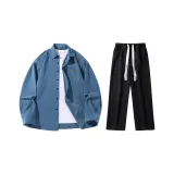 Комплект одежды (Royal Blue Shirt + Black Jeans)