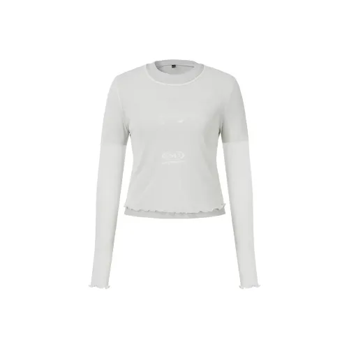 UPON PRO SS22 Длинный рукав Т-рубашка Женская Серый