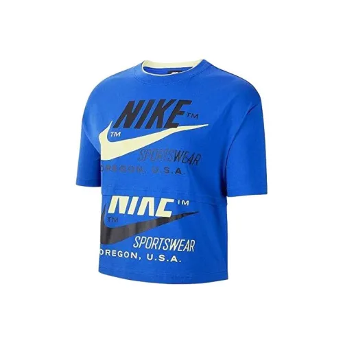 nike Blue Женские T-рубашки