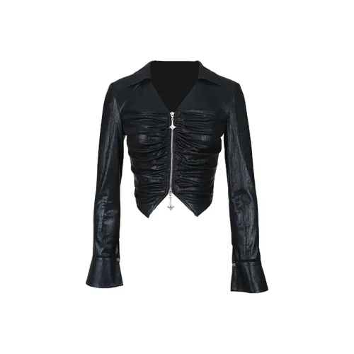 GIMING Черные Женские Короткие Топы