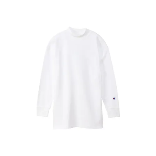 Champion Прямой крой Длинный рукав Т-рубашка Японская версия Женская