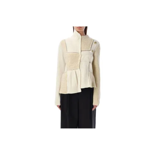 Sacai Бежевые Женские Свитеры