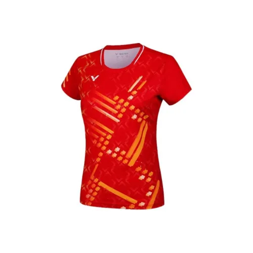 Victor T Рубашка Женская Кораллово-Красная