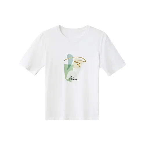 LUYOUYE Комплект с короткими рукавами T-рубашка Женская Белая