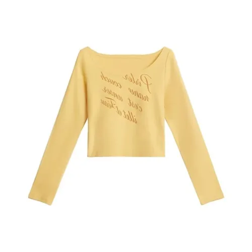 POPO.INFO Cropped Slim Fit Fitted T-Shirt Women's