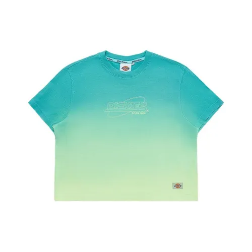 Dickies SS22 Прямой крой T-рубашка Женская Желтая Зеленая