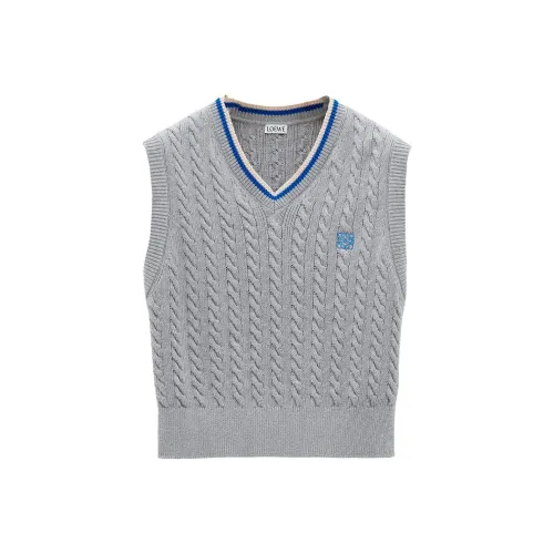 LOEWE SS25 Женская Предварительная Коллекция Selection Collection Майка Женская Серого цвета