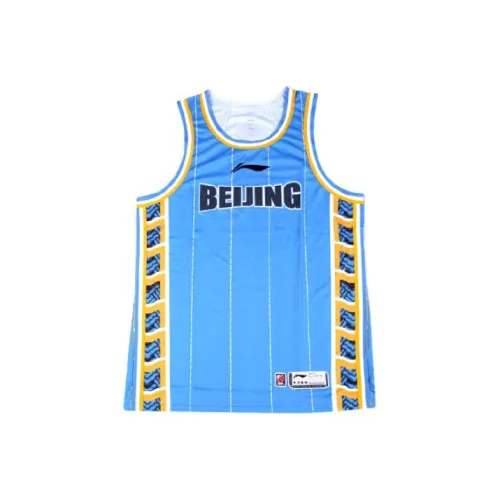LINING CBA Collection Коллекция Баскетбол Jersey 23 24 Сезон Beijing Команда Классическая версия Пустой Edition Мужской Синий