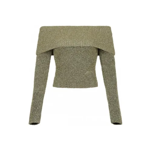 GANNI Золотой Женские Свитеры