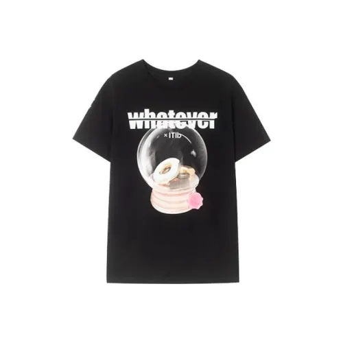 ITIB whatever Черные Женские Футболки