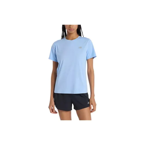 New Balance совместная линейка Race Day T-Shirt Женская Синяя