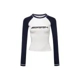 Синий и белый реглан