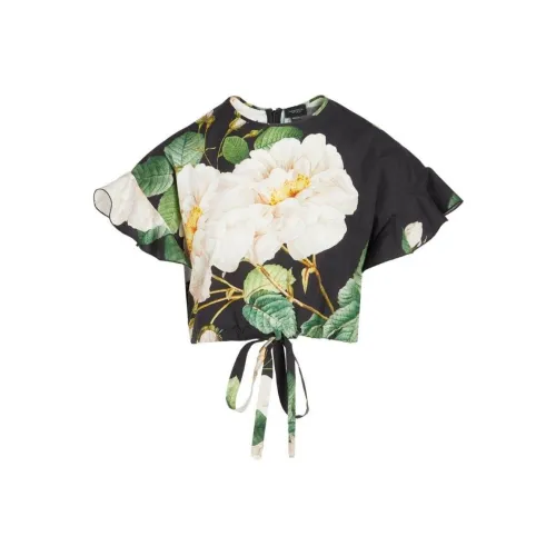 GIAMBATTISTA VALLI SS24 КРОП ТОП Женский Черный