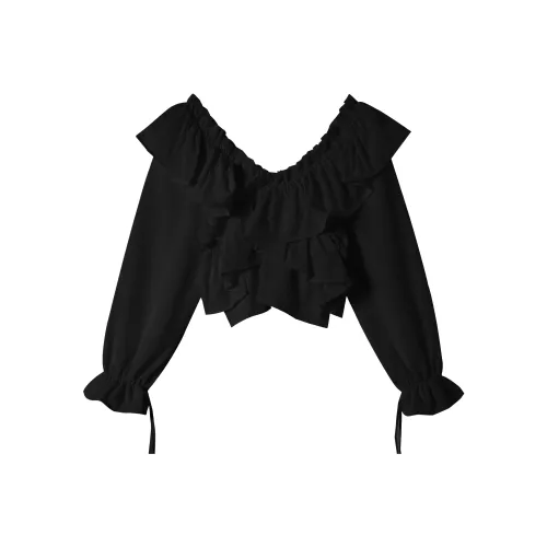 EIDOLON GRAIN Черный Женские Короткие Топы