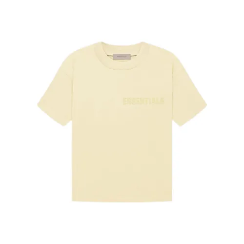 Fear of God Essentials FW22 Рукав с оборванным плечом T-рубашка Женская Канареечный Желтый