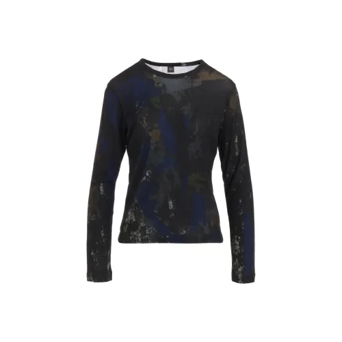Yohji Yamamoto Синие Женские T-рубашки
