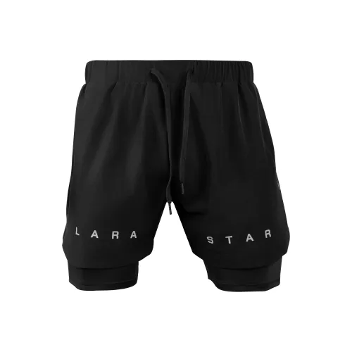 LARA STAR Черные Унисекс Спортивные шорты