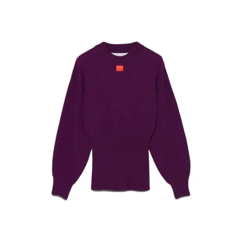 PALM ANGELS Свободный крой Свитер Женский Фиолетовый