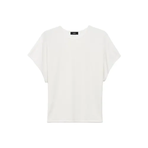 THEORY T Рубашка Женская Айвори Белая