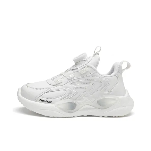 TROADLOP Slip-resistant Lightweight Cushioning Abrasion-resistant Low Top Kids Lifestyle Shoes White Teenagers TROADLOP Противоскользящий Легкий Амортизирующий Устойчивый к истиранию Низкий Топ Детские Лайфстайл Обувь Белый Подростки