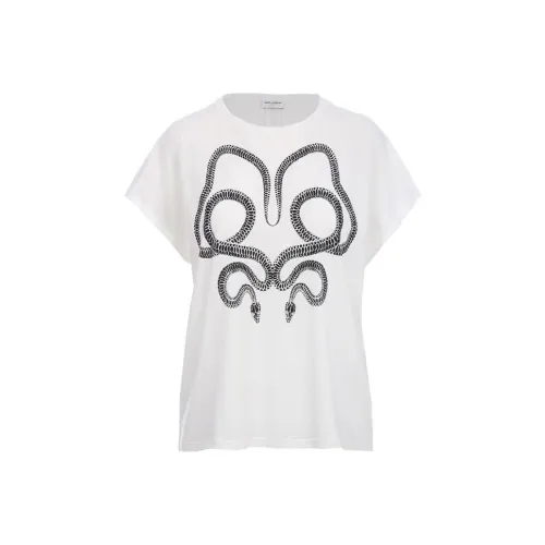 SAINT LAURENT Белые Женские T-рубашки