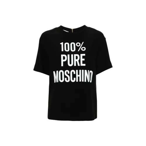 MOSCHINO SS24 T Рубашка Женская Черная