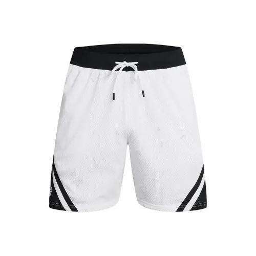 Under Armour Белые Спортивные Шорты для Мужчин