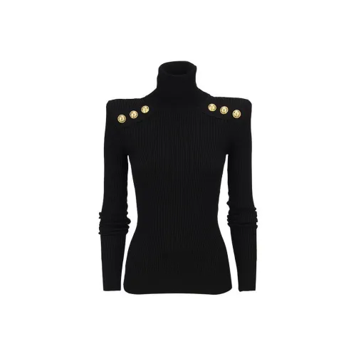 BALMAIN Черные Женские Свитеры
