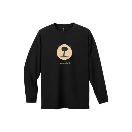 MONTBELL Быстросохнущая футболка женская BK черного цвета