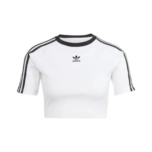 Adidas Originals 3 Stripes T-Shirt Женская Белая