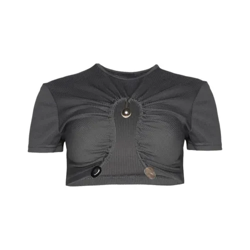 Christopher Esber SS24 CROP TOP Женский Серый