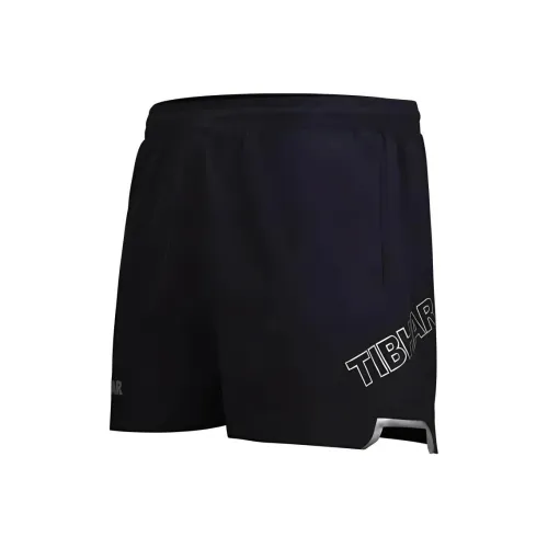 TIBHAR Спортивные шорты Мужские Черный Серебряный