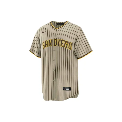 nike x MLB San Diego Padres Manny Machado Футбол Джерси Мужской Коричневый Бежевый