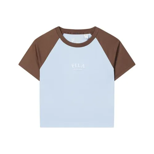 FILA Реглан-рукав Т-рубашка Женская Innocent Синий
