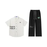 Белый топ+черные брюки