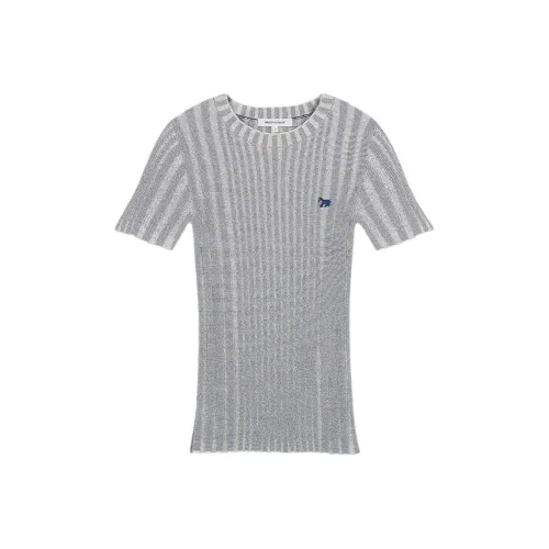 Maison Kitsune SS24 Стандартная T-рубашка Женская Ink Синий