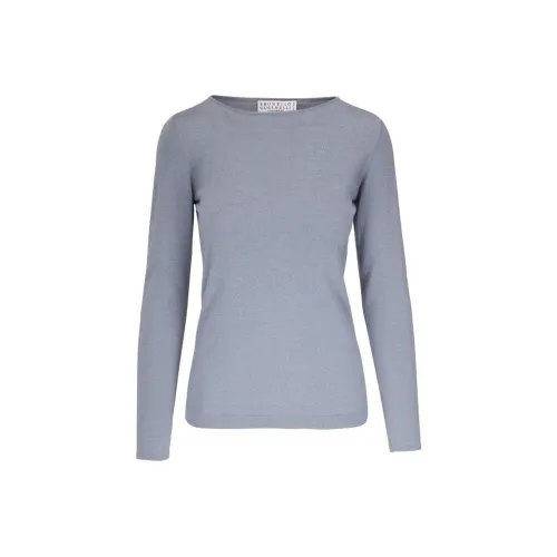Brunello Cucinelli Серые Женские Свитеры