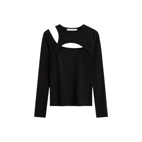 Calvin Klein SS24 Series BEH Космический черный Женские T Рубашки