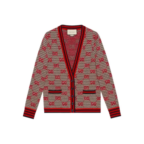 GUCCI Белый, синий, красный, многоцветный, женские свитеры