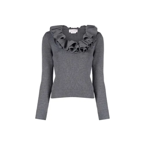 Alexander McQueen Серые Женские Свитеры
