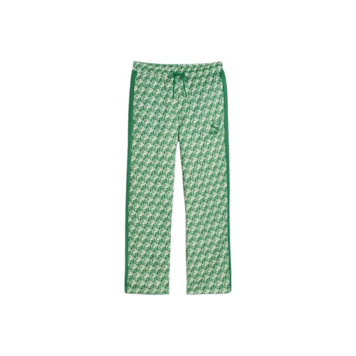 PUMA T7 Мужские Straight Track Pants Повседневные брюки Мужские Зеленые